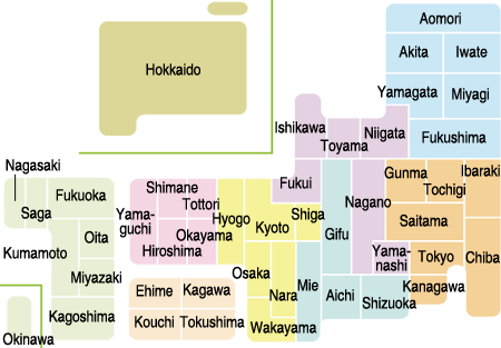 Temple Map Japan